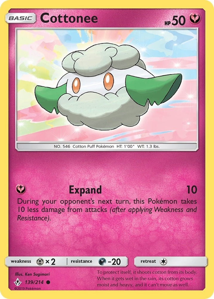 Image for Cottonee (139/214) [SM - Unbroken Bonds]