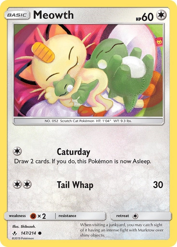 Image for Meowth (147/214) [SM - Unbroken Bonds]