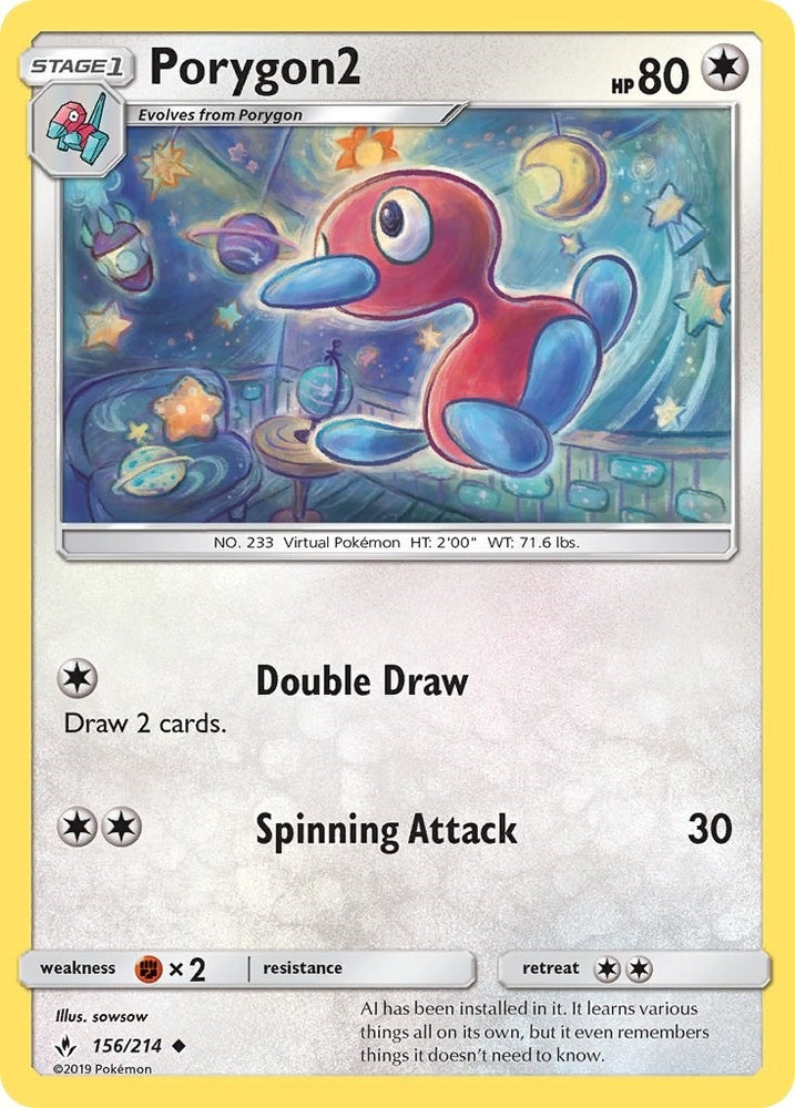 Image for Porygon2 (156/214) [SM - Unbroken Bonds]