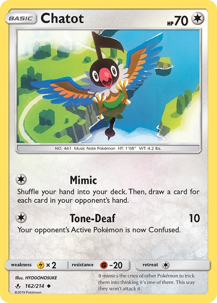 Image for Chatot (162/214) [SM - Unbroken Bonds]