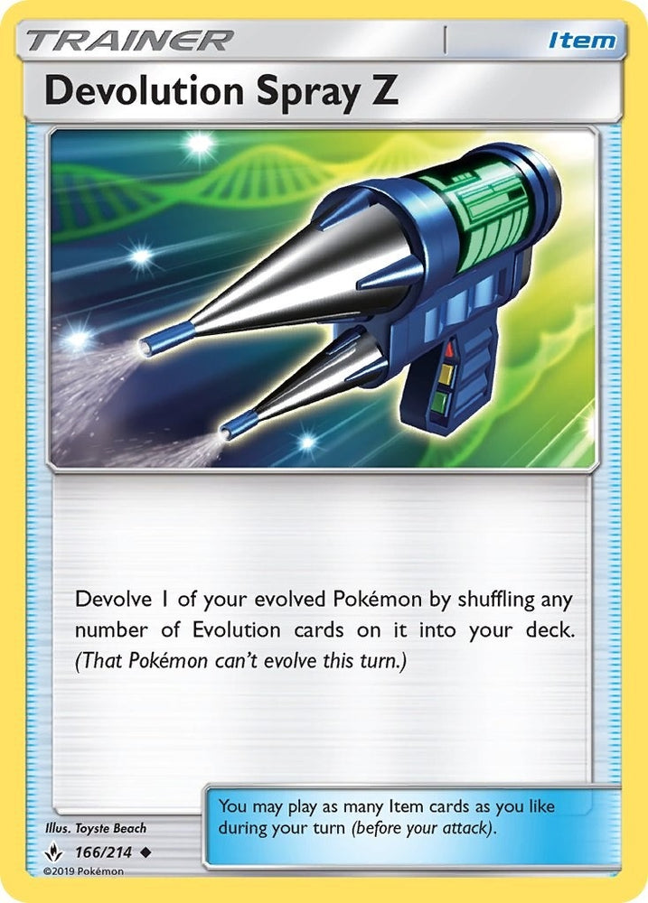 Image for Devolution Spray Z (166/214) [SM - Unbroken Bonds]