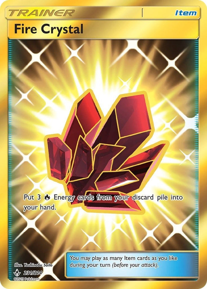 Image for Fire Crystal (Secret) (231/214) [SM - Unbroken Bonds]