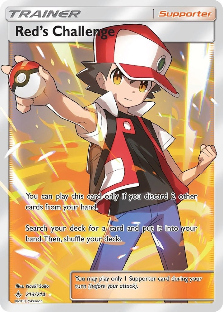 Image for Red's Challenge (Full Art) (213/214) [SM - Unbroken Bonds]