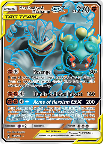Image for Marshadow & Machamp GX (198) (Full Art) (198/214) [SM - Unbroken Bonds]
