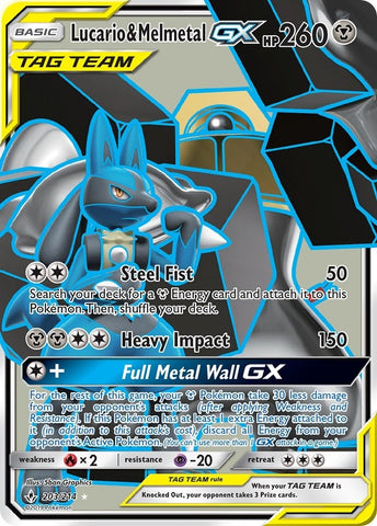 Image for Lucario & Melmetal GX (Full Art) (203/214) [SM - Unbroken Bonds]