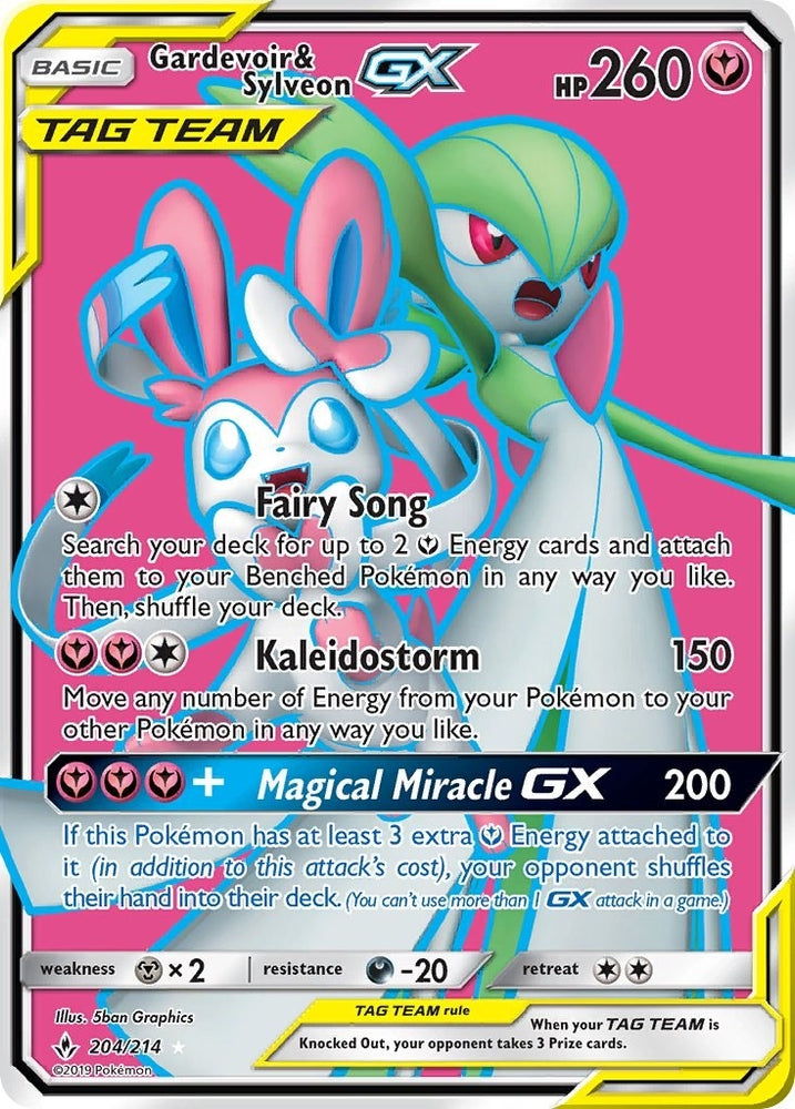 Image for Gardevoir & Sylveon GX (204) (Full Art) (204/214) [SM - Unbroken Bonds]