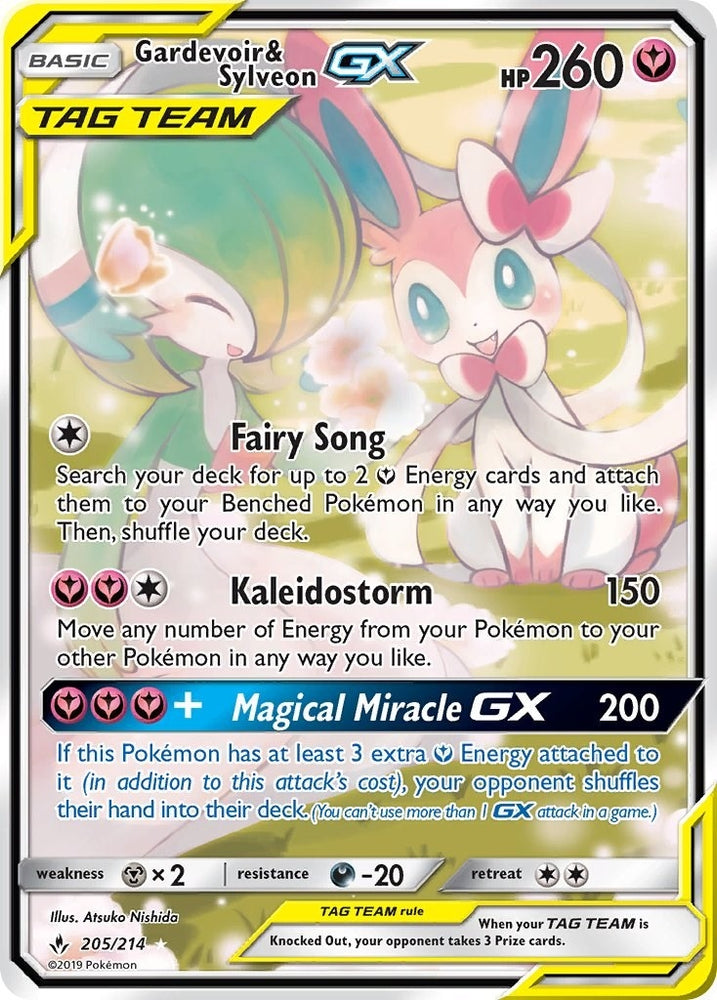 Image for Gardevoir & Sylveon GX (205) (Alternate Full Art) (205/214) [SM - Unbroken Bonds]