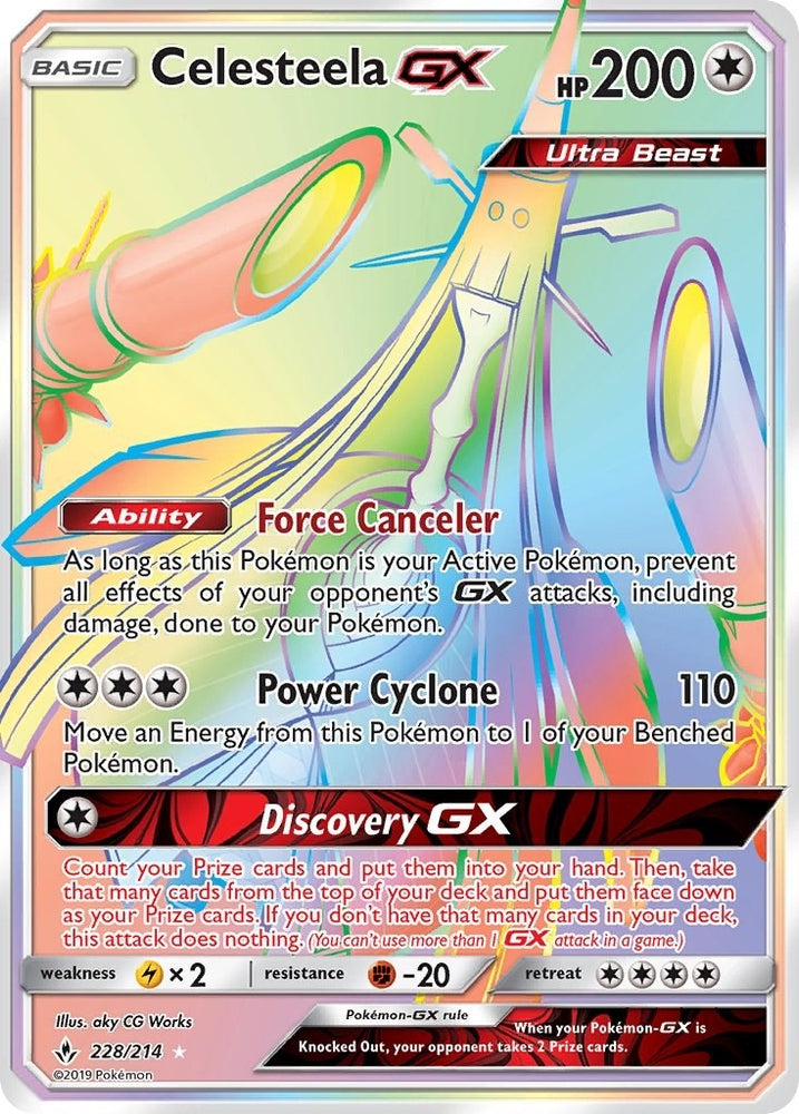 Image for Celesteela GX (Secret) (228/214) [SM - Unbroken Bonds]