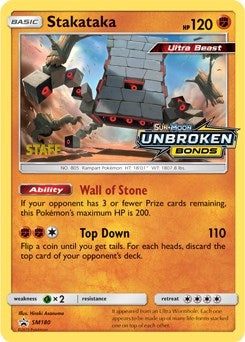 Image for Stakataka - SM180 (Prerelease) [Staff] (SM180) [SM Promos]