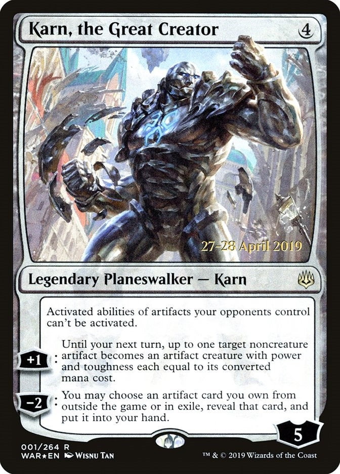 Image for Karn, the Great Creator (1) [Prerelease Cards]