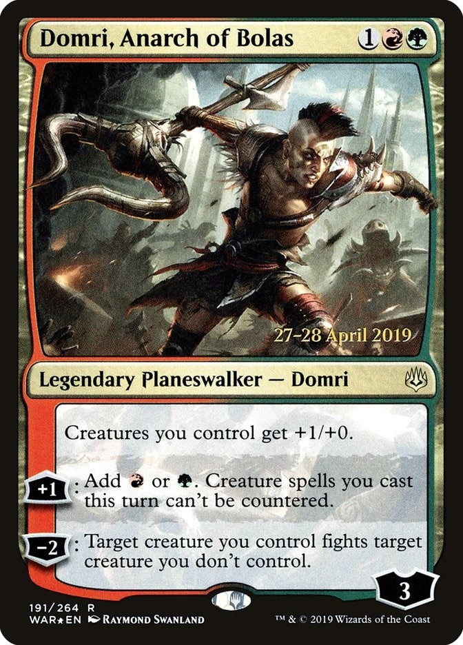 Image for Domri, Anarch of Bolas (191) [Prerelease Cards]