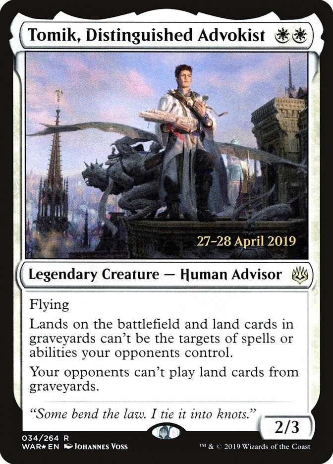Image for Tomik, Distinguished Advokist (34) [Prerelease Cards]