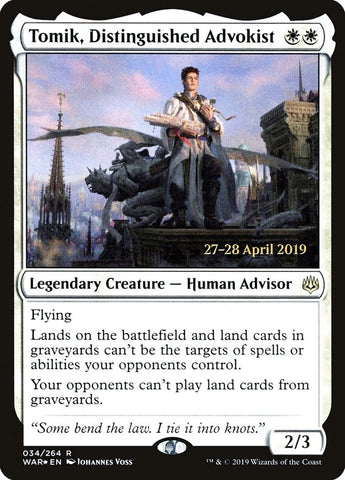 Image for Tomik, Distinguished Advokist (34) [Prerelease Cards]