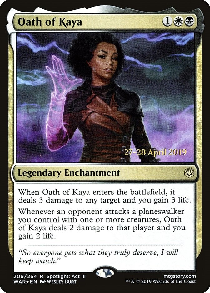 Image for Oath of Kaya (209) [Prerelease Cards]