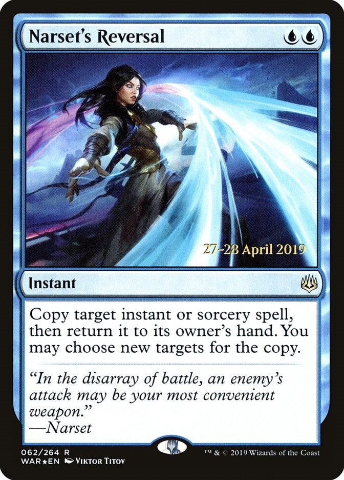 Image for Narset's Reversal (62) [Prerelease Cards]
