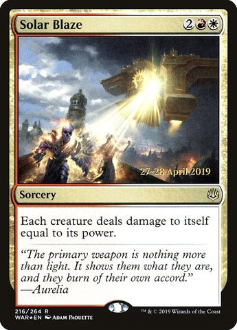 Image for Solar Blaze (216) [Prerelease Cards]