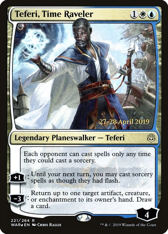 Image for Teferi, Time Raveler (221) [Prerelease Cards]