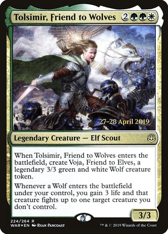 Image for Tolsimir, Friend to Wolves (224) [Prerelease Cards]