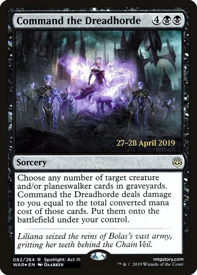 Image for Command the Dreadhorde (82) [Prerelease Cards]