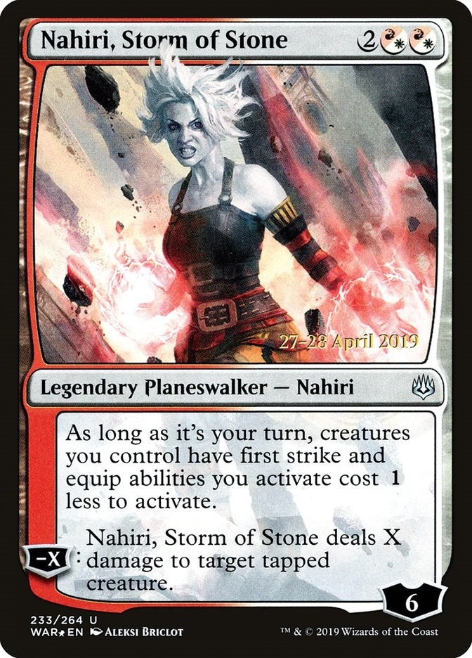 Image for Nahiri, Storm of Stone (233) [Prerelease Cards]