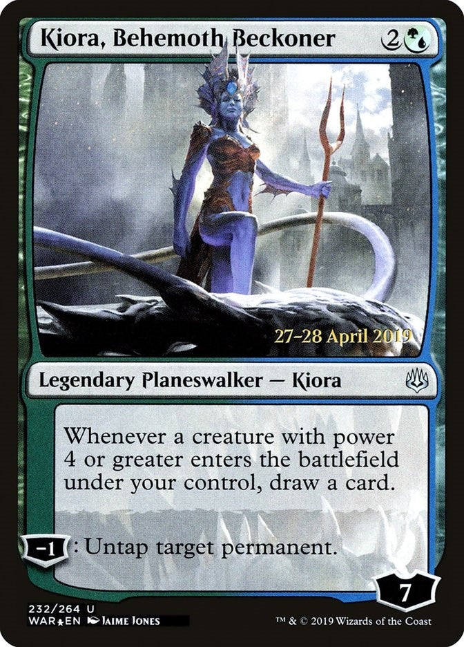 Image for Kiora, Behemoth Beckoner (232) [Prerelease Cards]