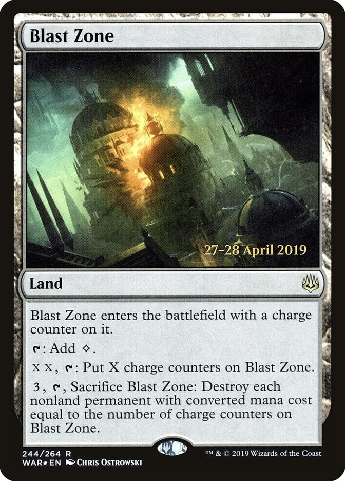 Image for Blast Zone (WAR) (244) [Prerelease Cards]