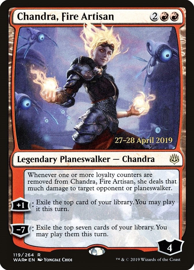 Image for Chandra, Fire Artisan (119) [Prerelease Cards]