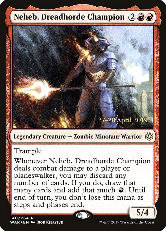 Image for Neheb, Dreadhorde Champion (140) [Prerelease Cards]