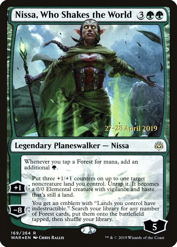Image for Nissa, Who Shakes the World (169) [Prerelease Cards]