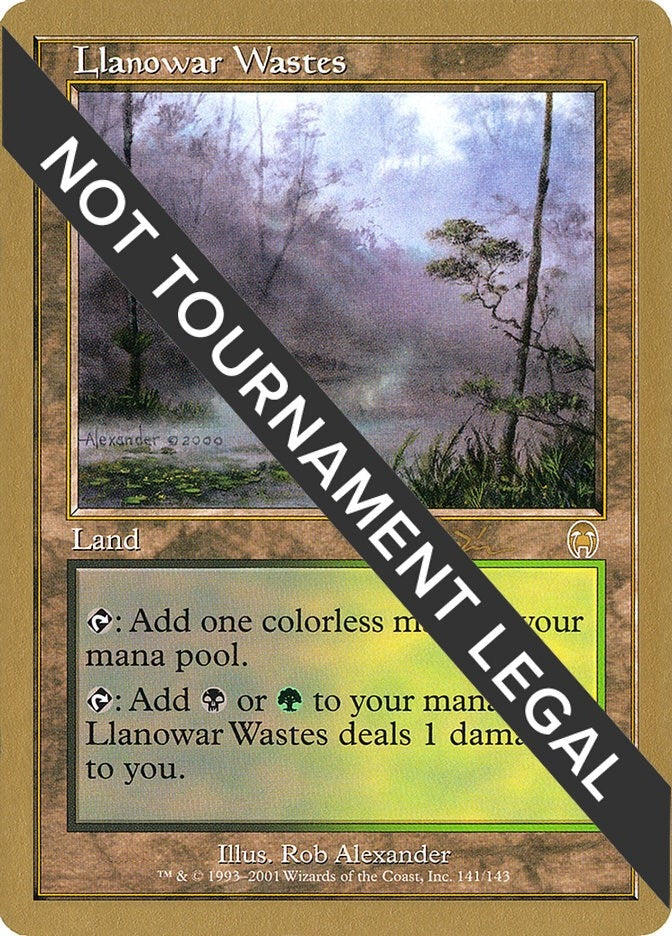 Image for Llanowar Wastes - 2001 Jan Tomcani (APC) [World Championship Decks]