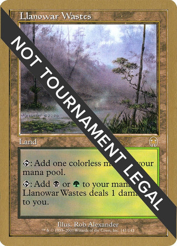 Image for Llanowar Wastes - 2001 Jan Tomcani (APC) [World Championship Decks]