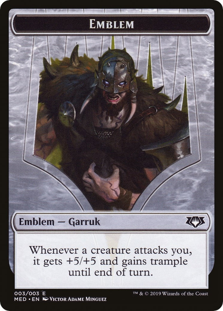 Image for Emblem - Garruk, Apex Predator (3) [Mythic Edition: War of the Spark]