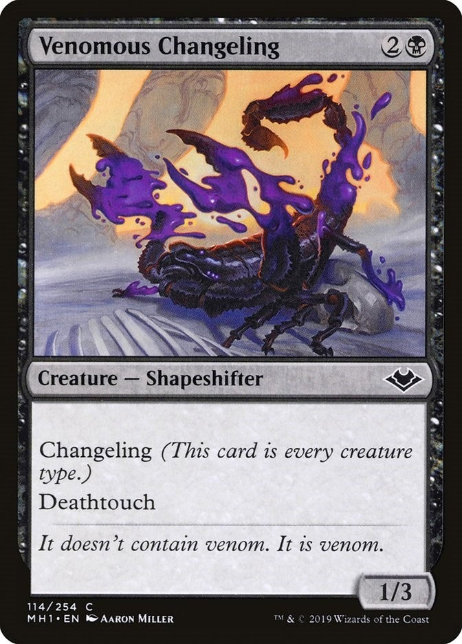 Image for Venomous Changeling (114) [Modern Horizons]