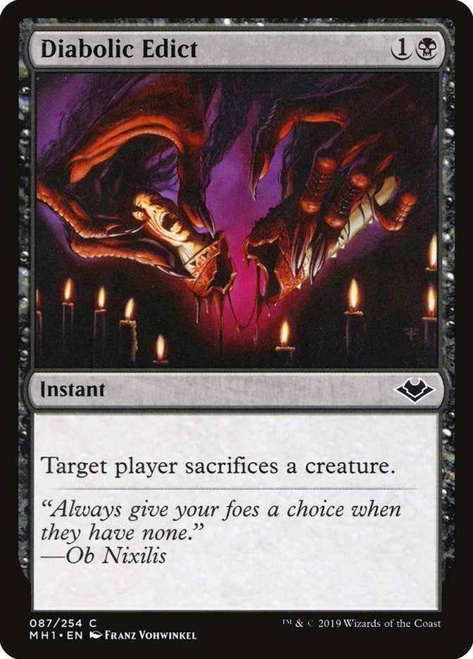 Image for Diabolic Edict (87) [Modern Horizons]