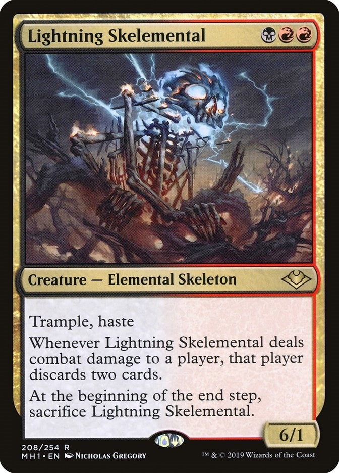 Image for Lightning Skelemental (208) [Modern Horizons]