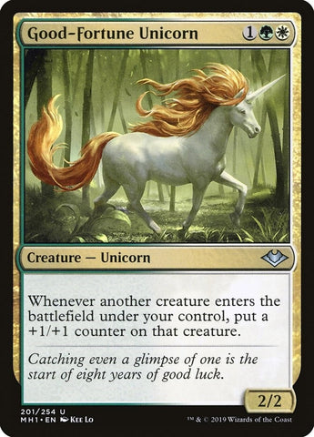 Image for Good-Fortune Unicorn (201) [Modern Horizons]