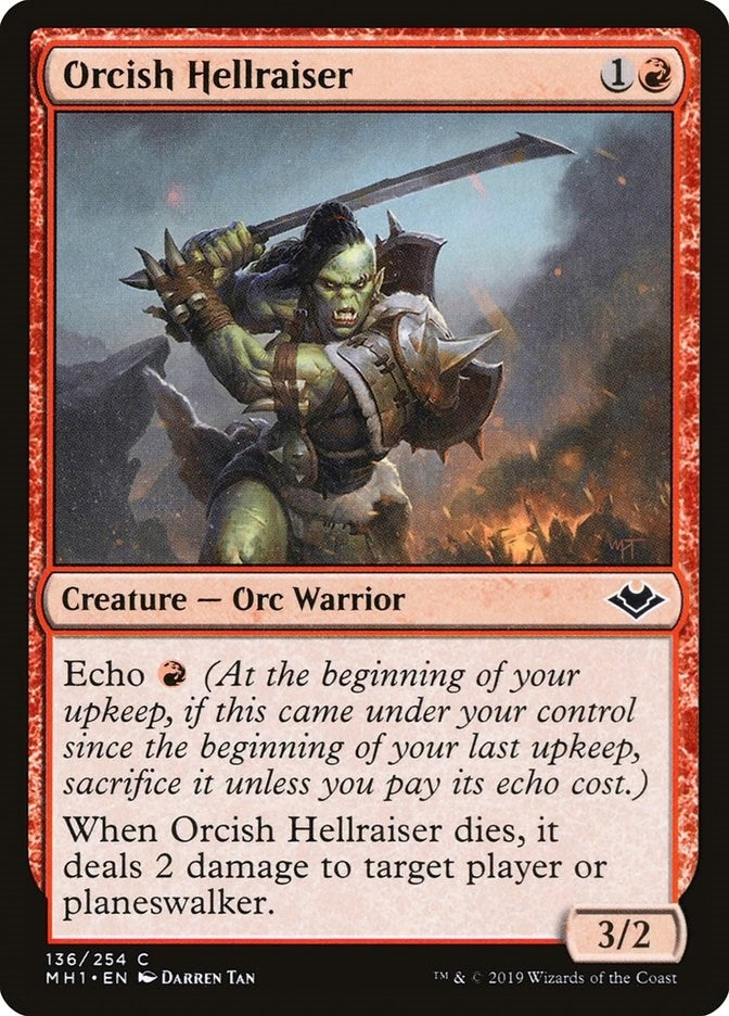 Image for Orcish Hellraiser (136) [Modern Horizons]