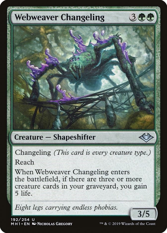 Image for Webweaver Changeling (192) [Modern Horizons]