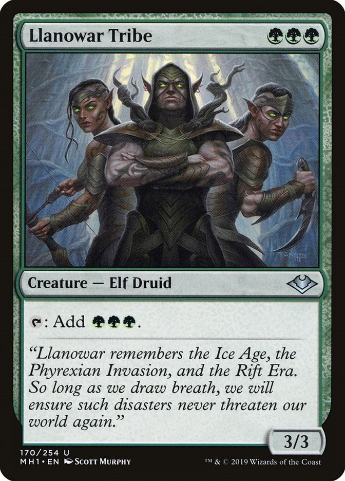 Image for Llanowar Tribe (170) [Modern Horizons]