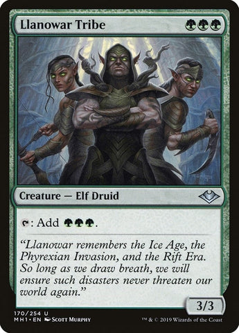 Image for Llanowar Tribe (170) [Modern Horizons]