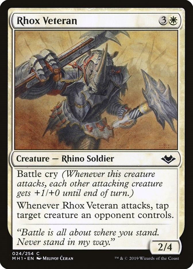 Image for Rhox Veteran (24) [Modern Horizons]