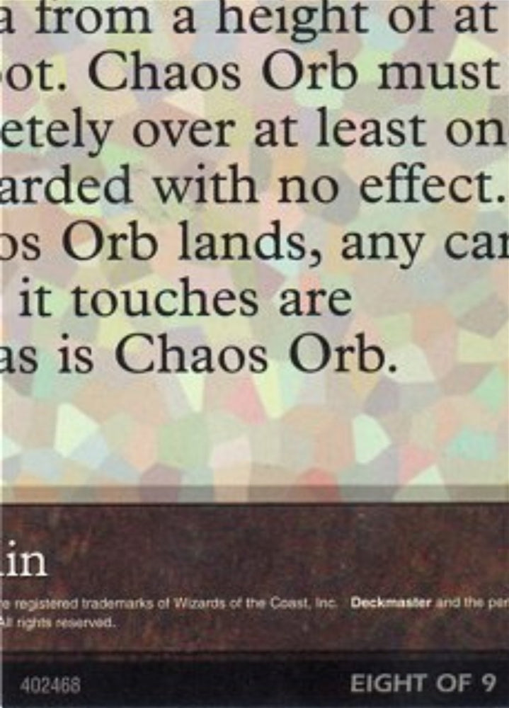 Image for Chaos Orb (8 of 9) (Ultra Pro Puzzle Quest) (1) [Media Promos]
