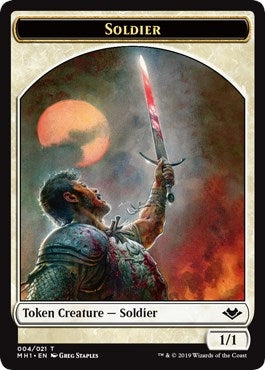 Image for Soldier // Golem Double-Sided Token (4 // 18) [Modern Horizons]