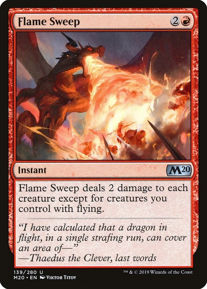 Image for Flame Sweep (139) [Core Set 2020]
