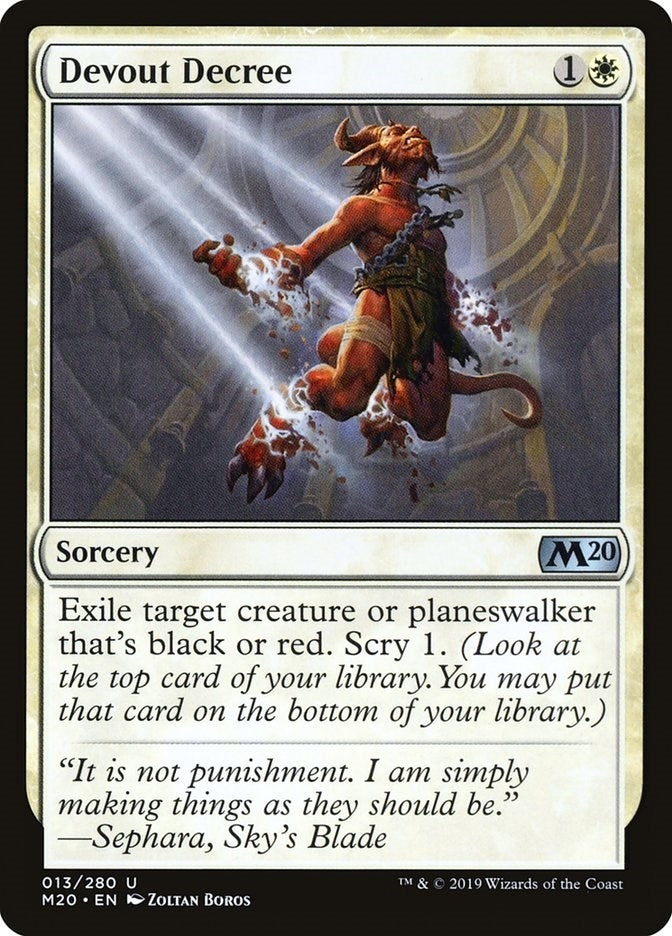 Image for Devout Decree (13) [Core Set 2020]