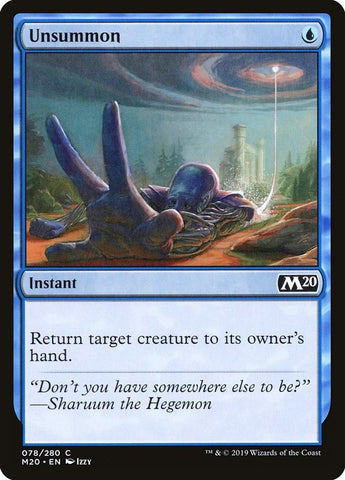 Image for Unsummon (78) [Core Set 2020]