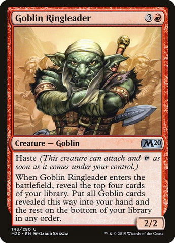 Image for Goblin Ringleader (143) [Core Set 2020]