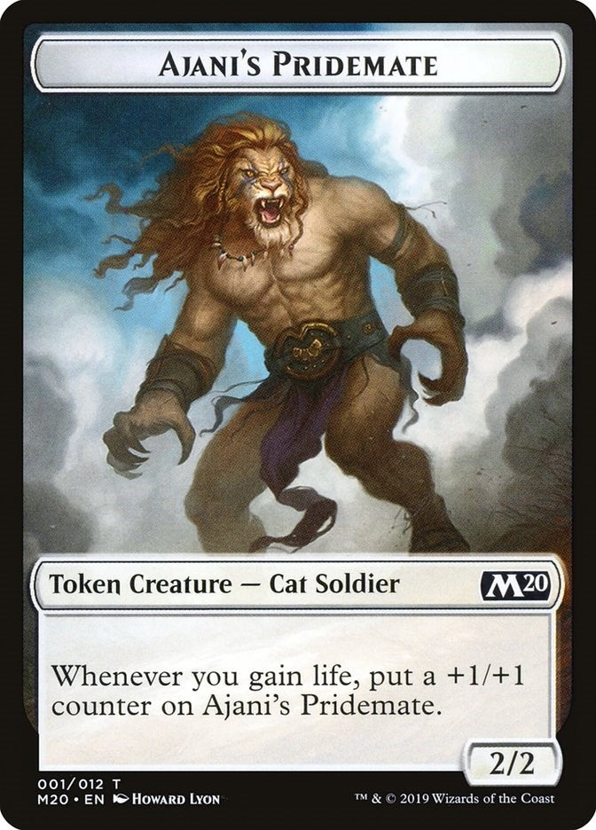 Image for Ajani's Pridemate Token (1) [Core Set 2020]