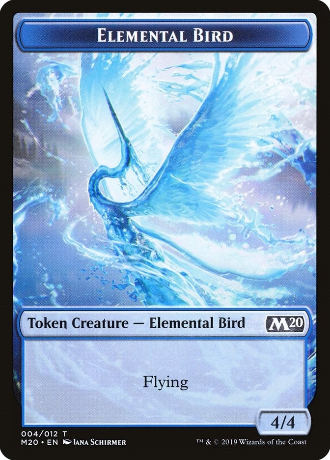 Image for Elemental Bird Token (4) [Core Set 2020]