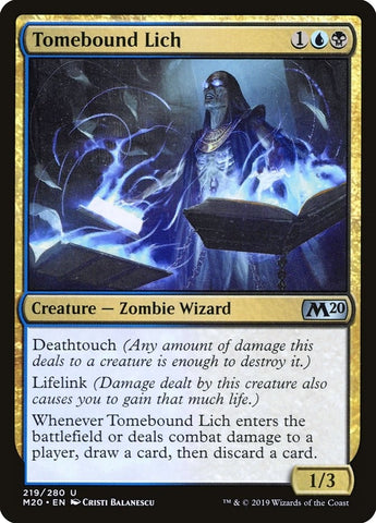 Image for Tomebound Lich (219) [Core Set 2020]